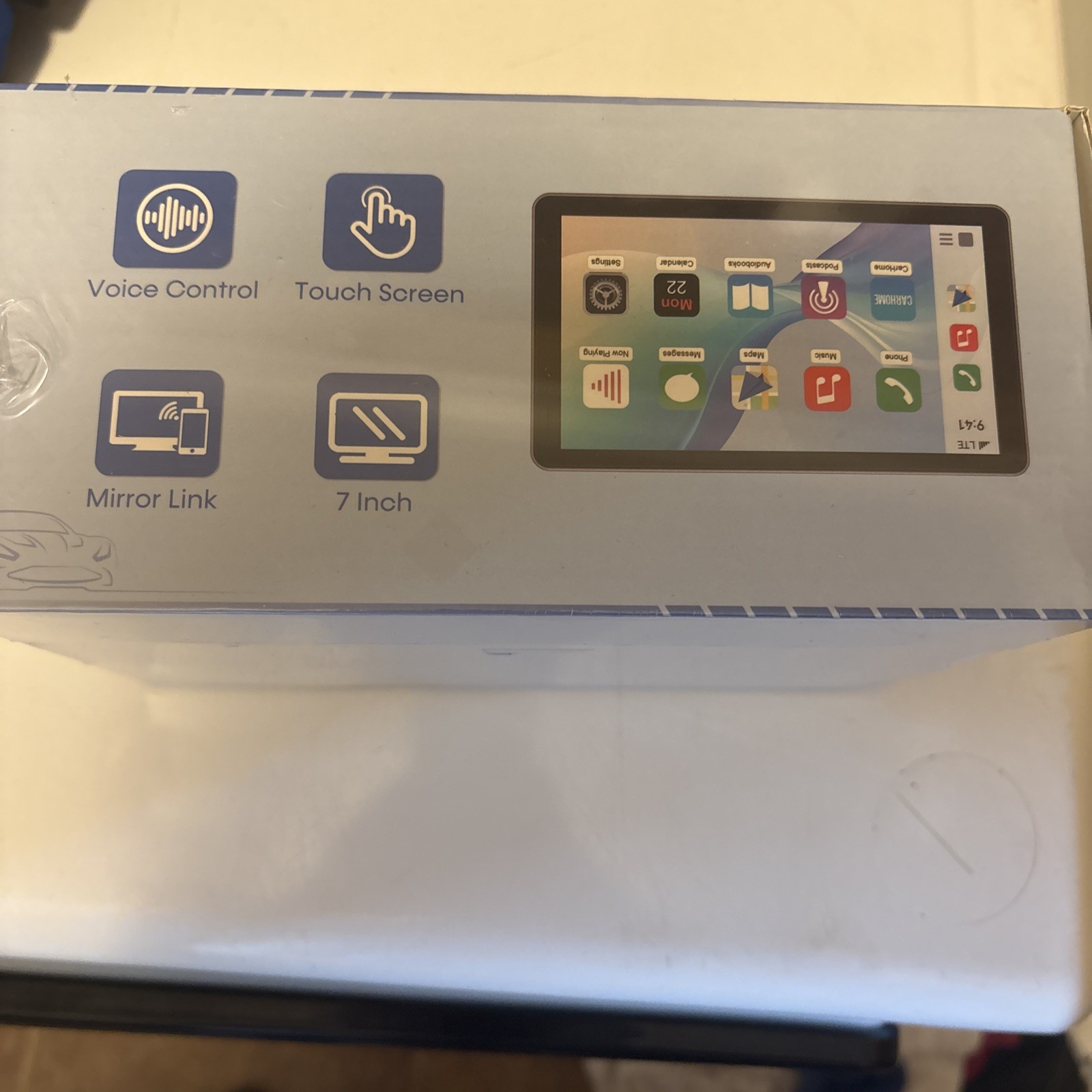 Thybro Wireless Carplay System Touchscreen,Voice Control, 7 Inches, Mirror Link