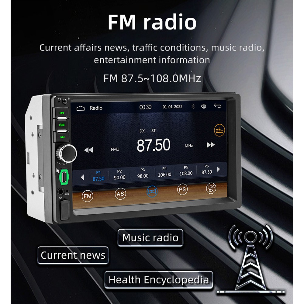 Wired CarPlay F7018C Reversing Image Car MP5 Player with Bluetooth &