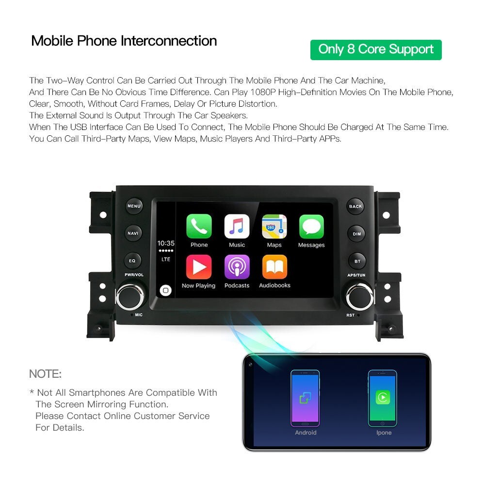 Car Multimedia Player For Suzuki Grand Vitara 2005-2015 Car Radio Stereo GPS