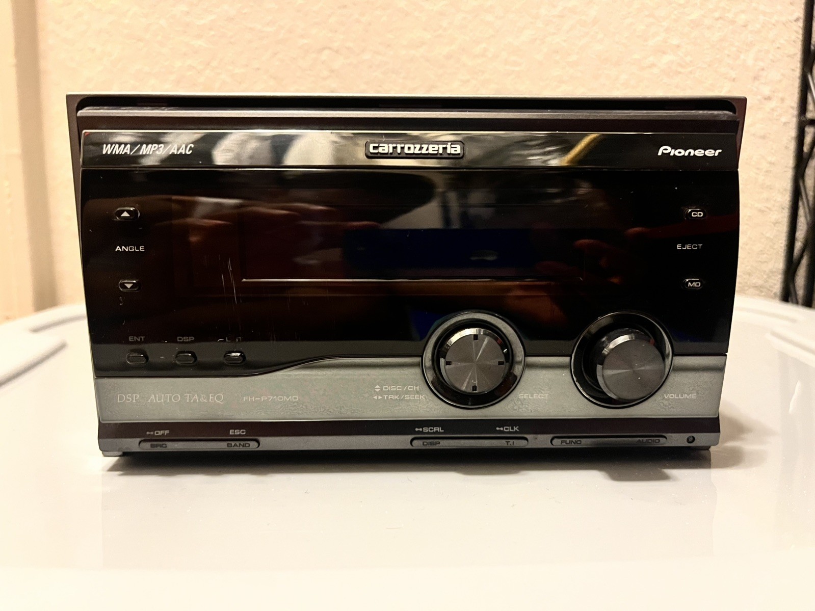 Pioneer Carrozzeria FH-P710MD 2DIN CD/MD Car Audio DSP Added Bluetooth In Stock