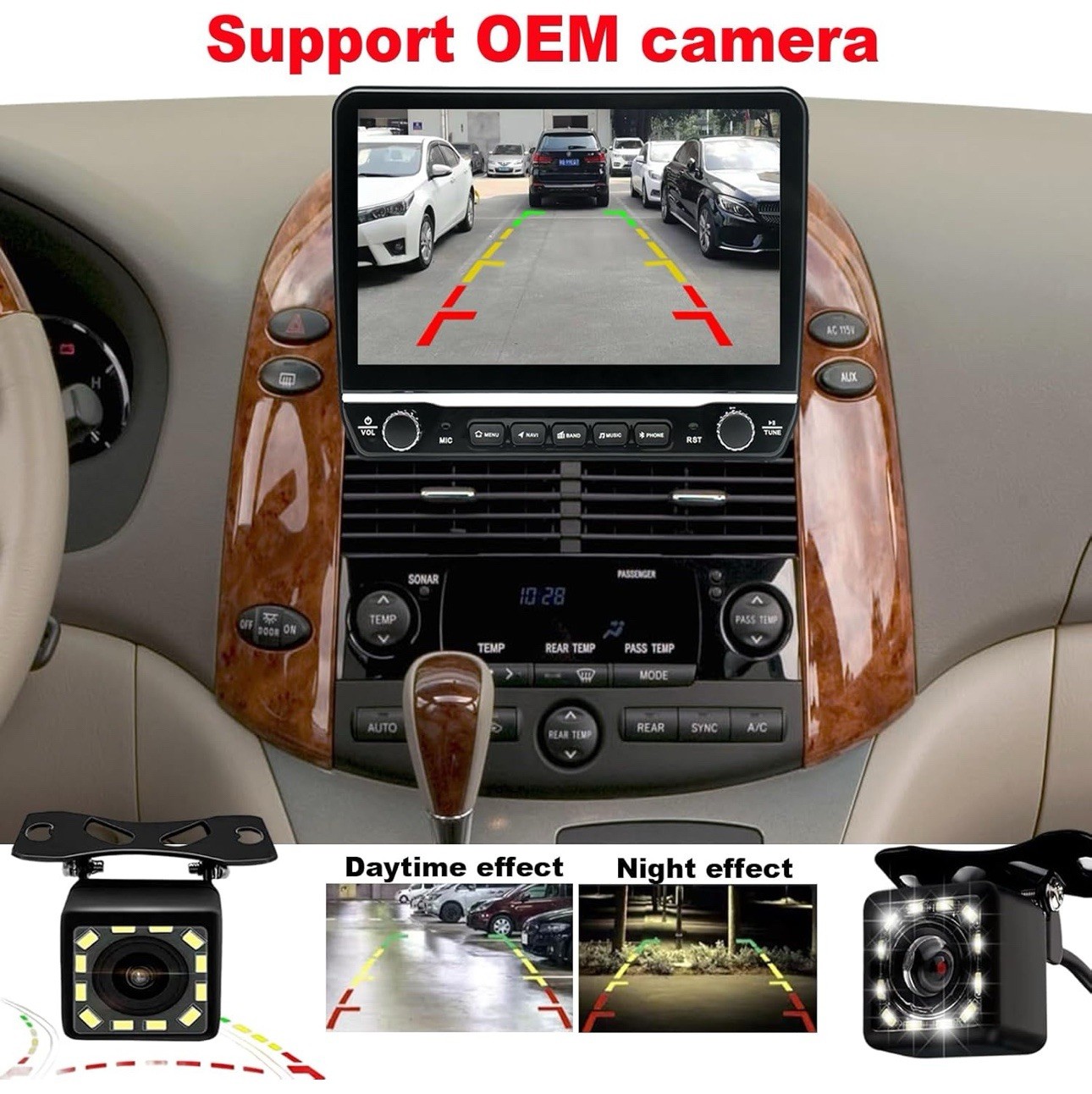 8 Core 32G Stereo Radio for Toyota Sienna 2004-2010 Android 12 10.1 Inch NEW