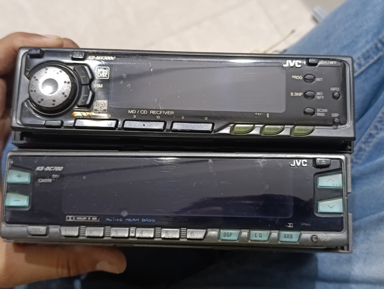 JVC KD-MX3000-B MD CD, 1bit DAC Level Meter & JVC KS-DC700 CASSETTE WT Spectrum