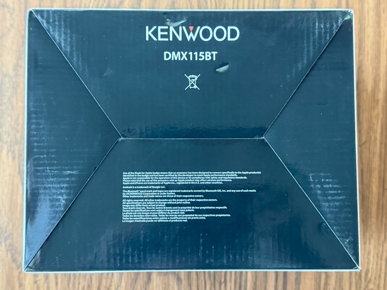 Kenwood Bluetooth Digital Media Receiver In Dash w/ 6.8″ Monitor DMX115BT iPhone