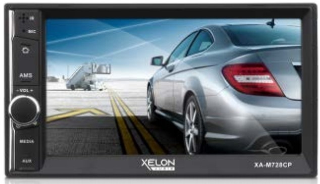 Xelon Audio XA-M728CP 6.5 2-DIN Car Stereo in-Dash Mechless Multimedia Receiver