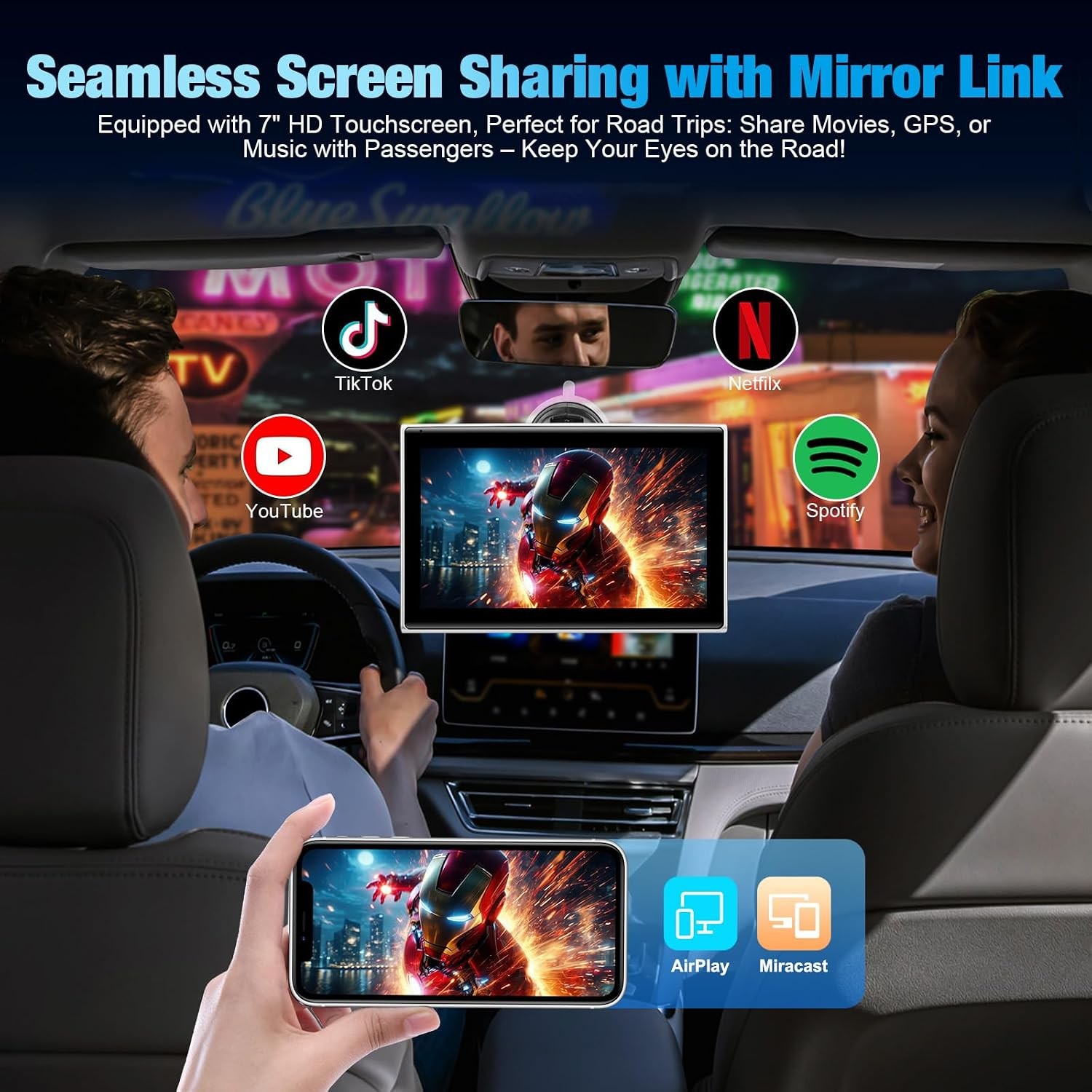 HD Touchscreen Auto Display 7in