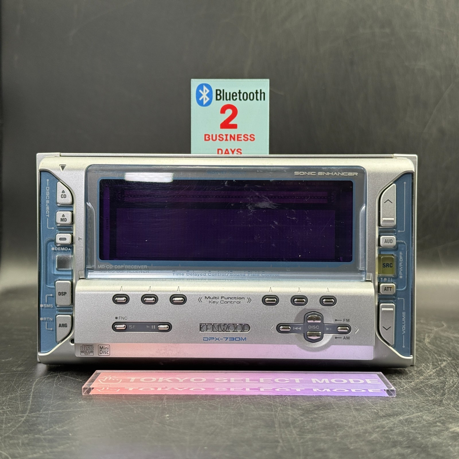 Kenwood DPX-730M 2DIN Car Audio CD MD Player Added Bluetooth JDM Tested In Stock