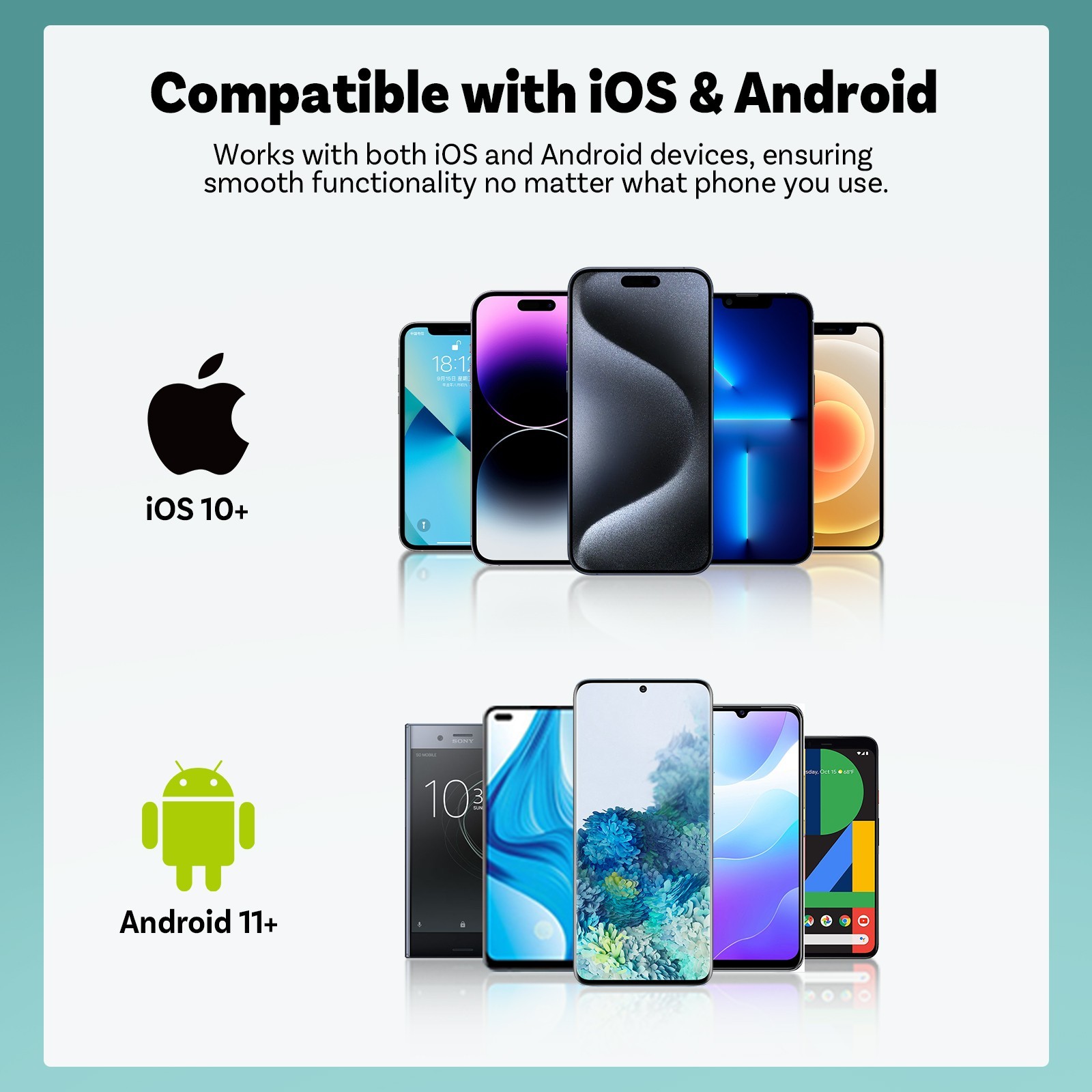 Ottocast Wireless CarPlay & Android Auto Adapter Fast Connection USB for cars