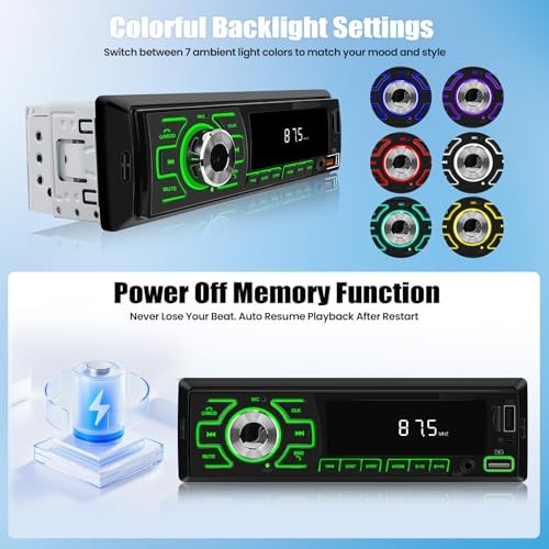 Bluetooth Car Radio – Single Din – Car Multimedia Audio Receiver P2