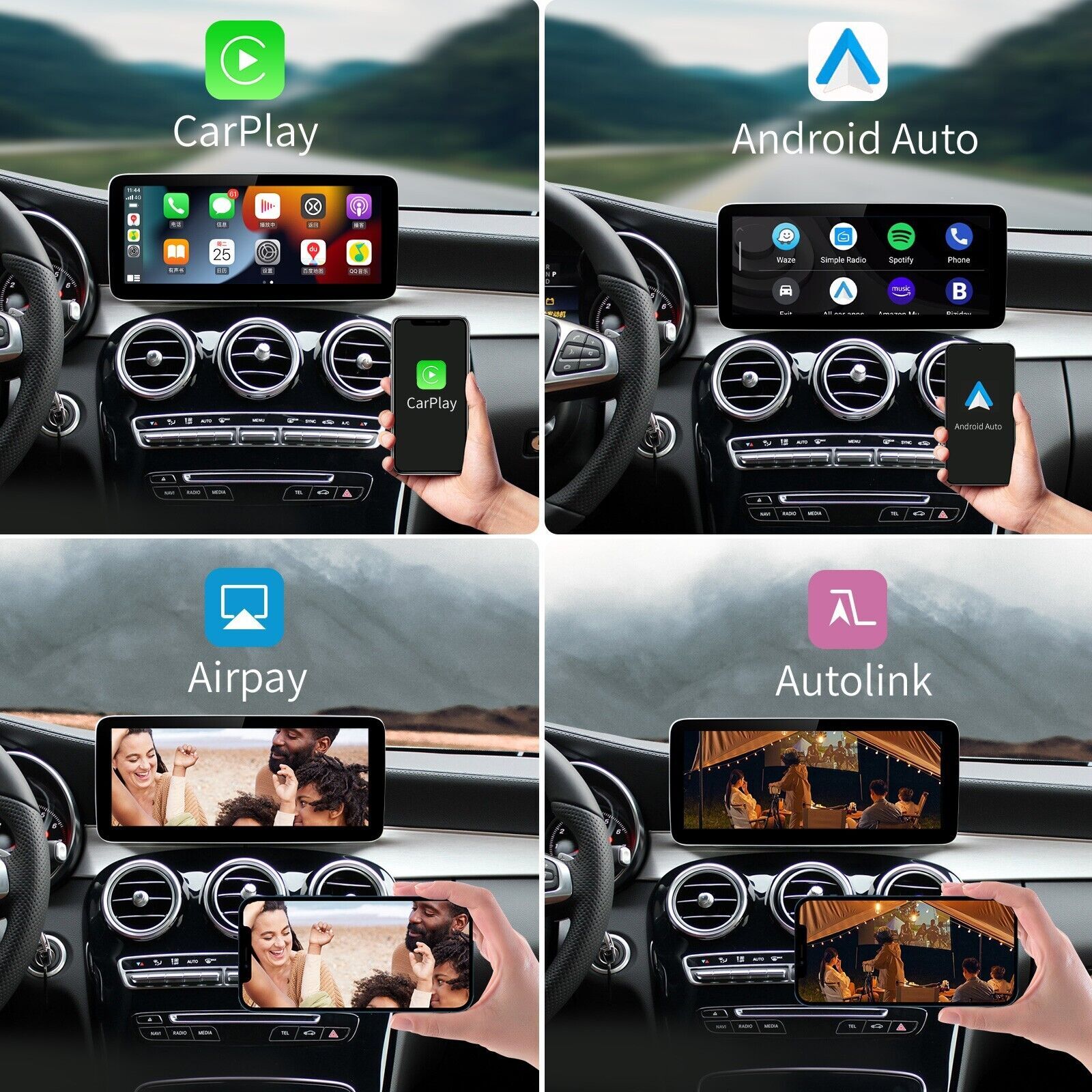 Wireless Carplay/Android Auto 12.3’Touch screen For Mercedes Benz NTG5.0 GLA CLA