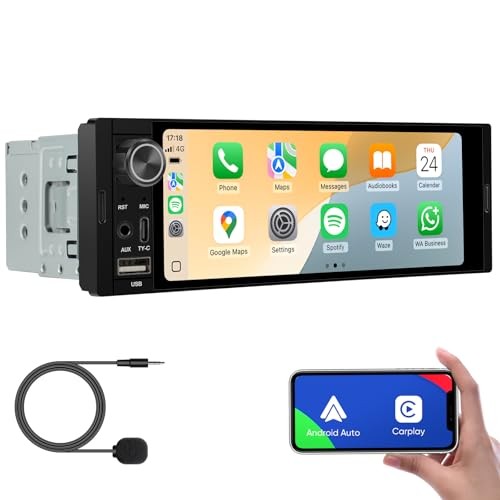 6.36-Inch Single Din Touchscreen Car Stereo – Linux System Single 6.36-SD-02
