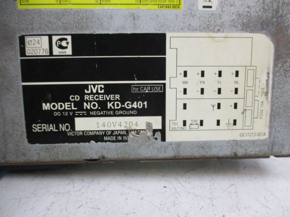 Cd player MP3 JVC fits for Ford Tourneo Connect 1.8 TDCI