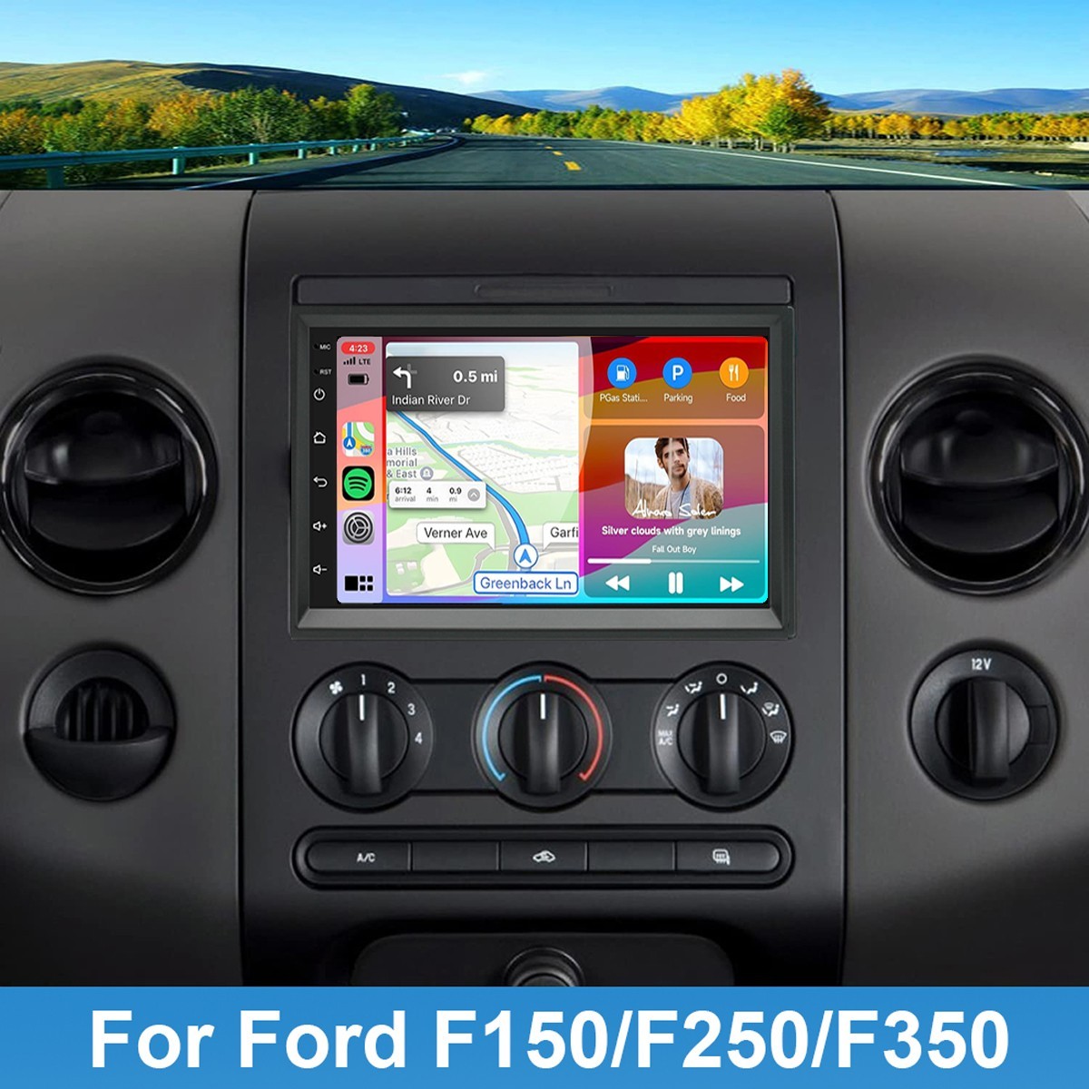 7″ Touch Screen Car Radio Stereo Navi For 2004-2008 Ford F150 Apple Carplay