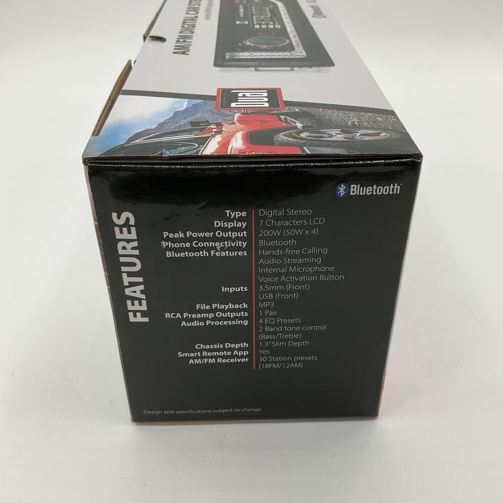 NEW Dual XD18BT Bluetooth AM/FM Digital Car Stereo Single DIN 200W USB AUX