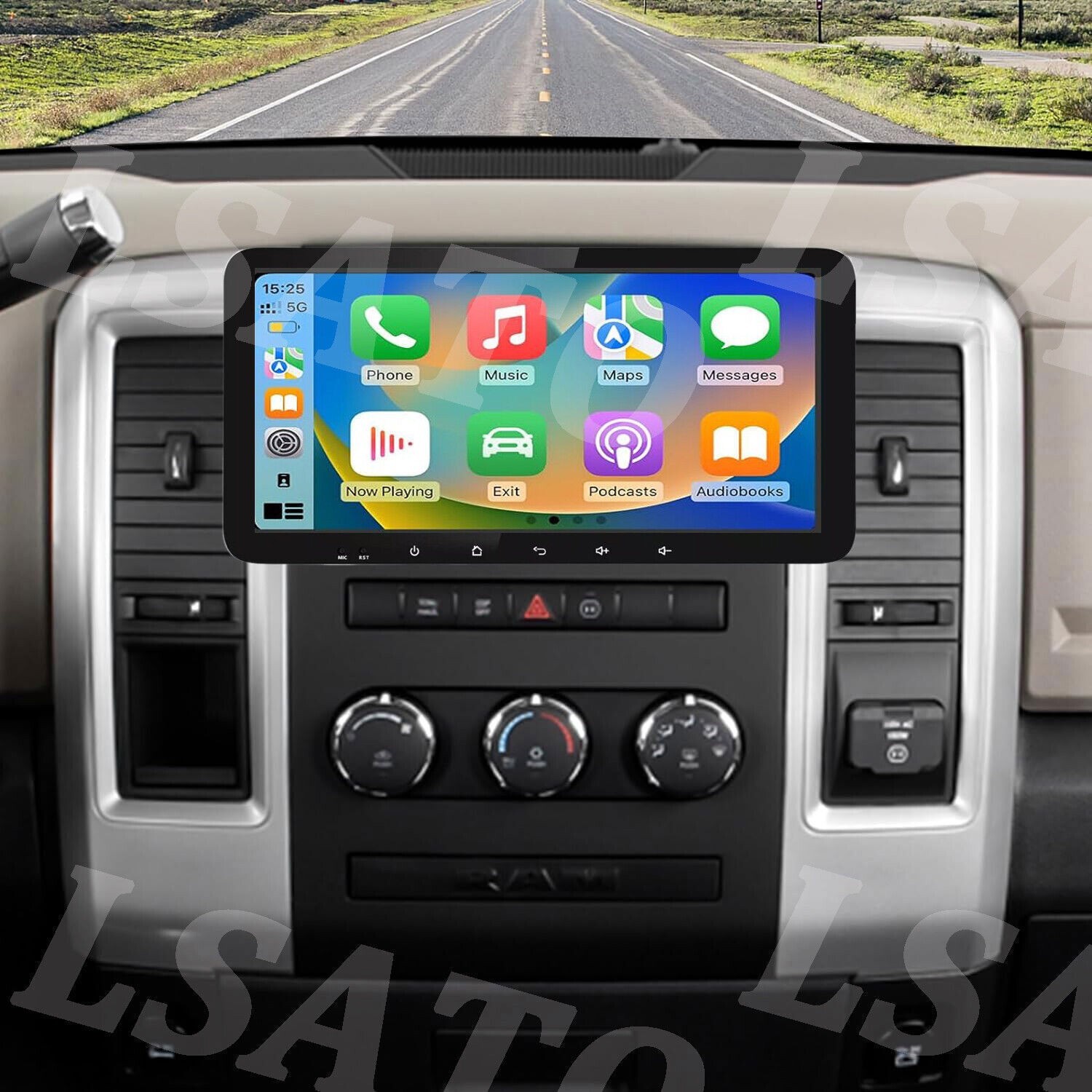 For 2003-2005 Dodge Ram 1500/2500/3500 Apple CarPlay Radio Stereo Android 14 BT