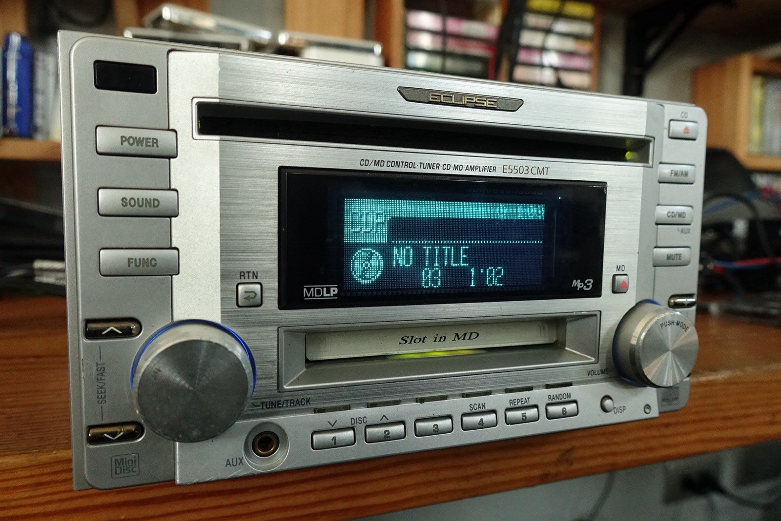 Eclipse E5503CMT.Hi End CD/MD/Aux Player. Copper Chassis.