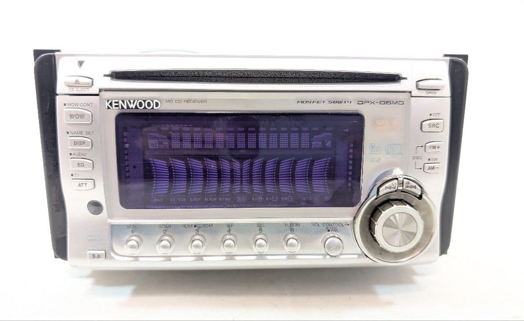 KENWOOD DPX-06MD 2DIN CD MD Car Stereo Head Unit Tested Excellent