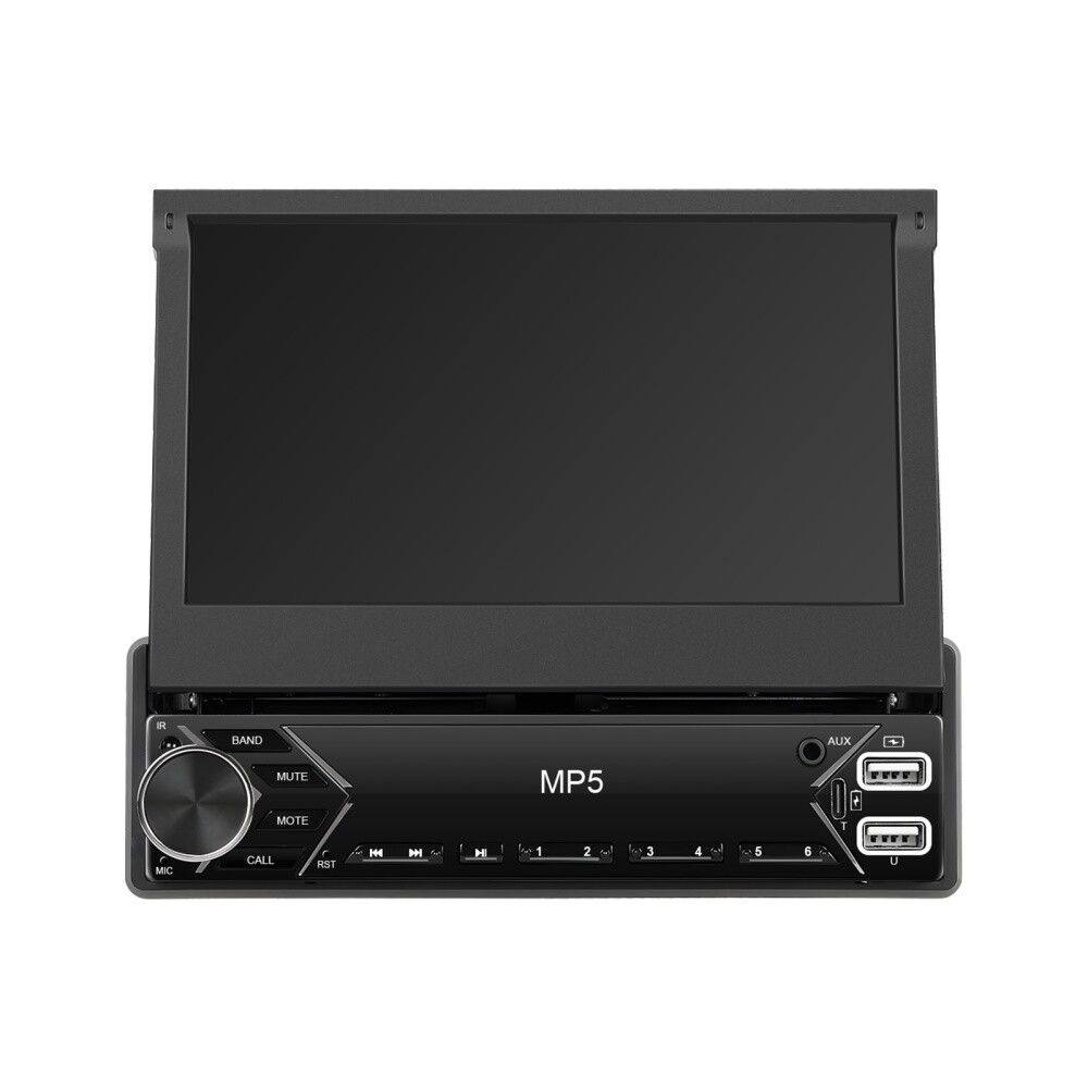7″ Single 1 DIN Flip out Touch Screen Car MP5 Stereo Radio Bluetooth Mirror Link