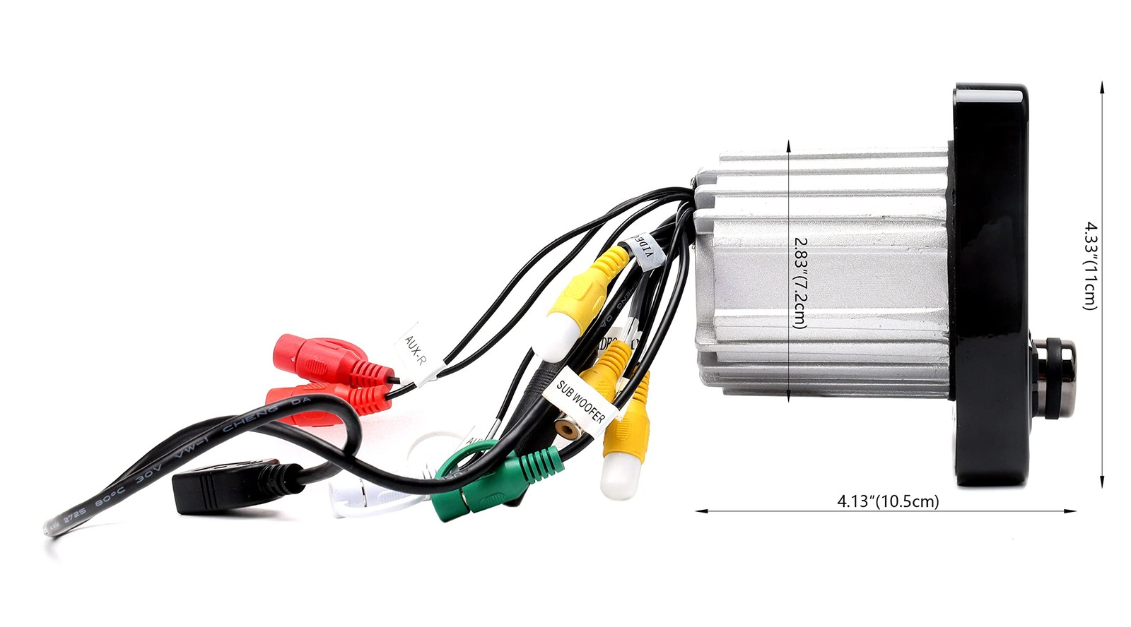 Marine Bluetooth Receiver: Weatherproof, 4″ Display, Amp, USB, MP3 Player