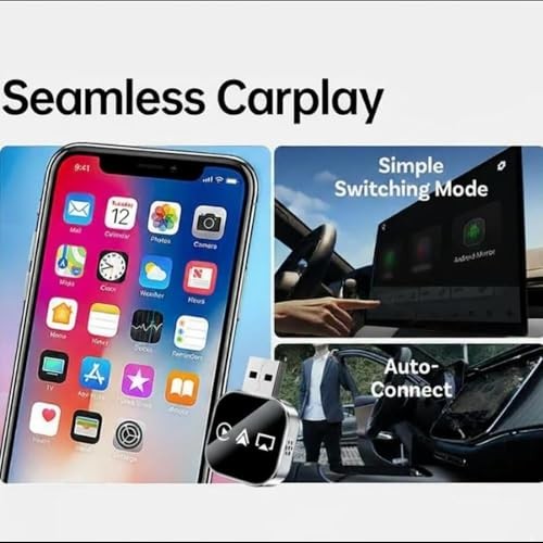 2026 Upgrade 3 in 1 Screen Mirroring for iOS Android For iPhone Color-A