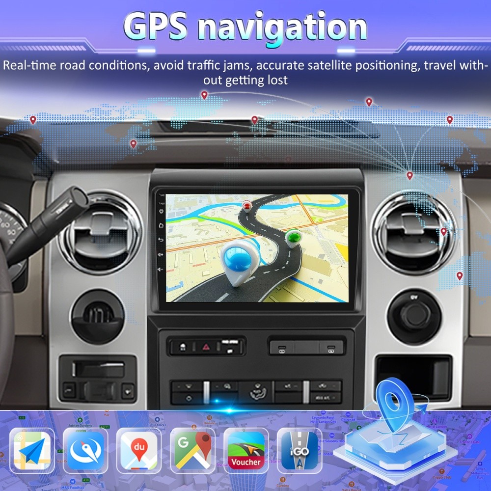 Apple Carplay For Ford F150 2009-2014 Android 13 Car Stereo Radio Navi Headunit