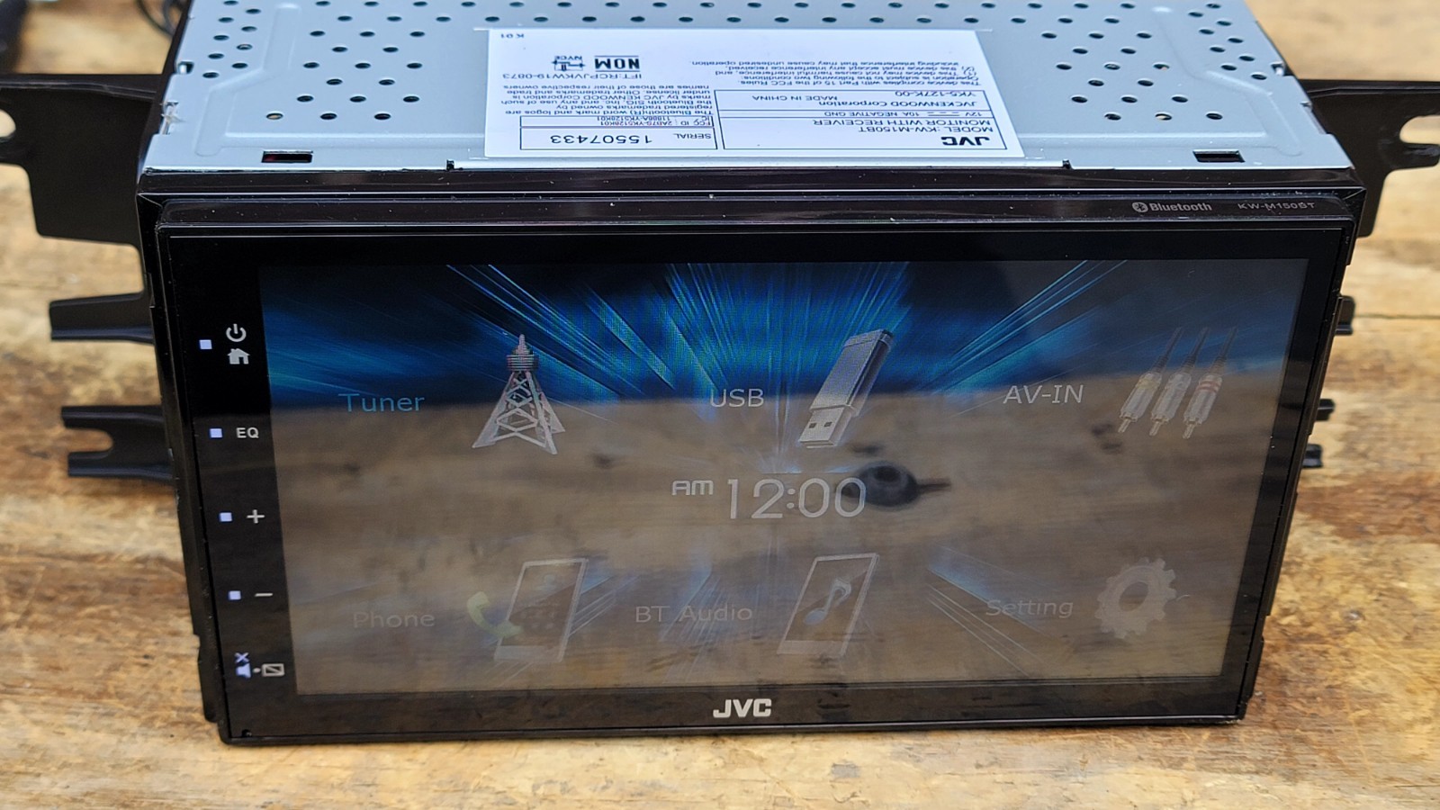 JVC KW-M150BT 6.8″ 2DIN Multimedia AM FM USB Bluetooth Receiver Radio With Mic