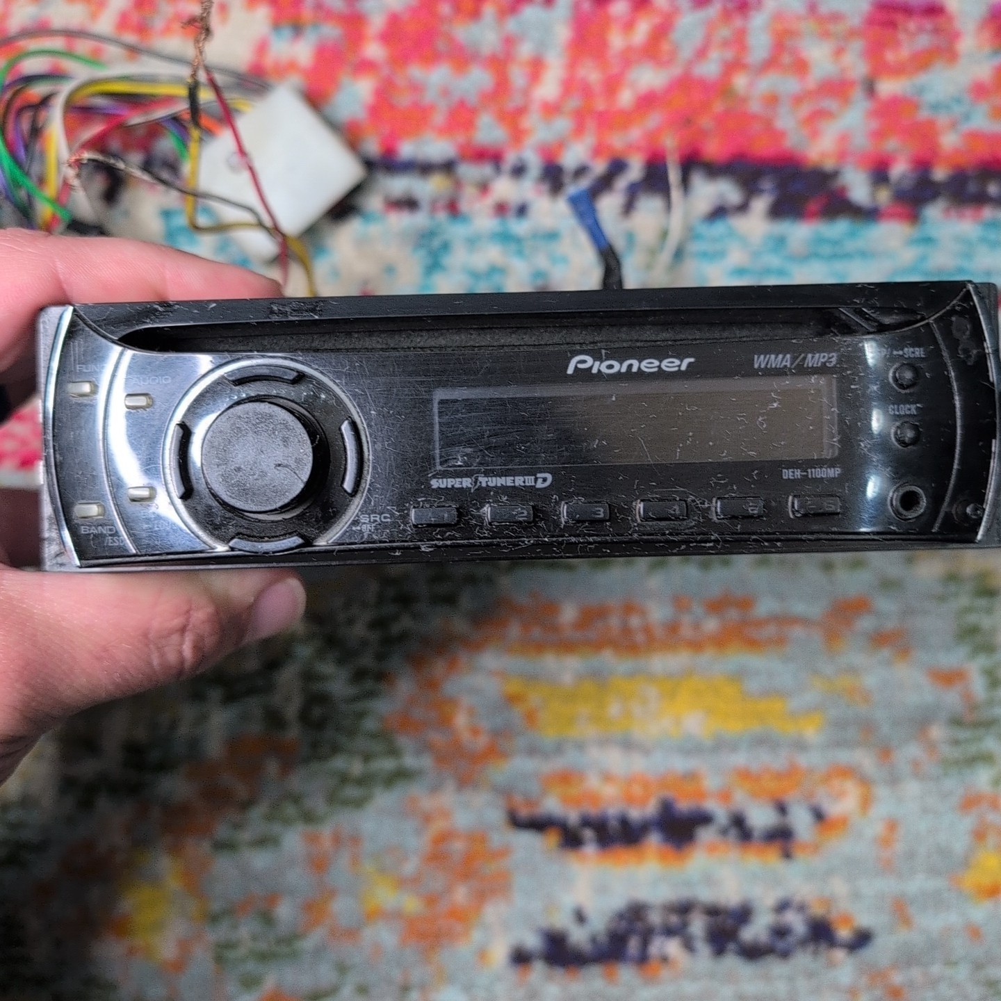 Pioneer DEH-1100MP Radio CD MP3 WMA Player Aux Input Detachable Face Stereo
