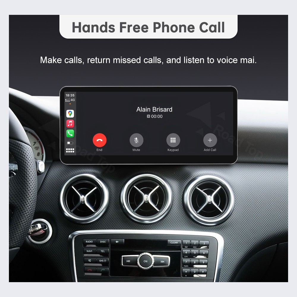 Wireless CarPlay Multimedia Touch Screen For Benz A GLA CLA B Class W246 4.5/4.7