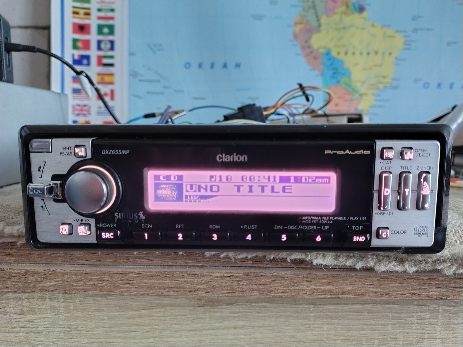 Clarion DXZ-655MP Car Stereo CD Receiver Mobile Media Station Fully Working