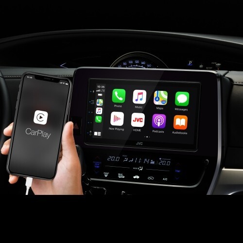 JVC KW-M560BT 2-DIN Car Stereo, Apple CarPlay/Android Auto, SXM, w Backup Camera