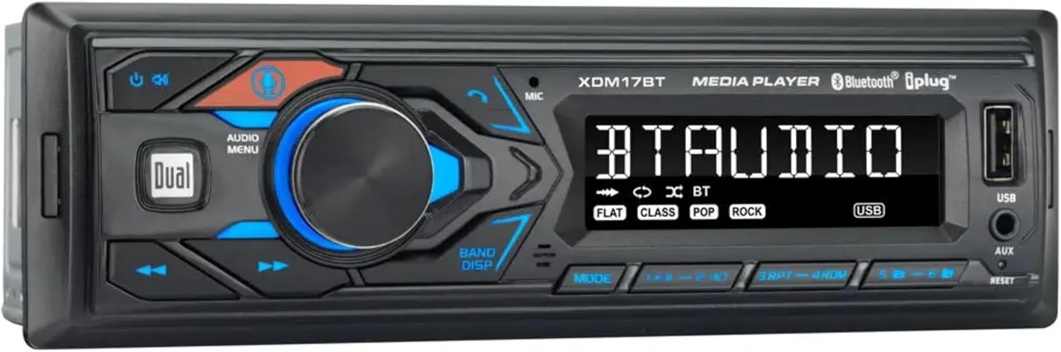 Dual XDM17BT Multimedia Car Audio Receiver Bluetooth Stereo Head Unit Radio USB