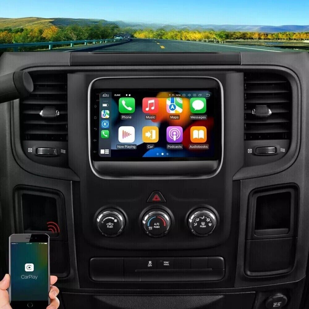 7″ HD Car Radio GPS Navigation Android 2+32GB For 13-18 Dodge Ram 1500 2500 3500