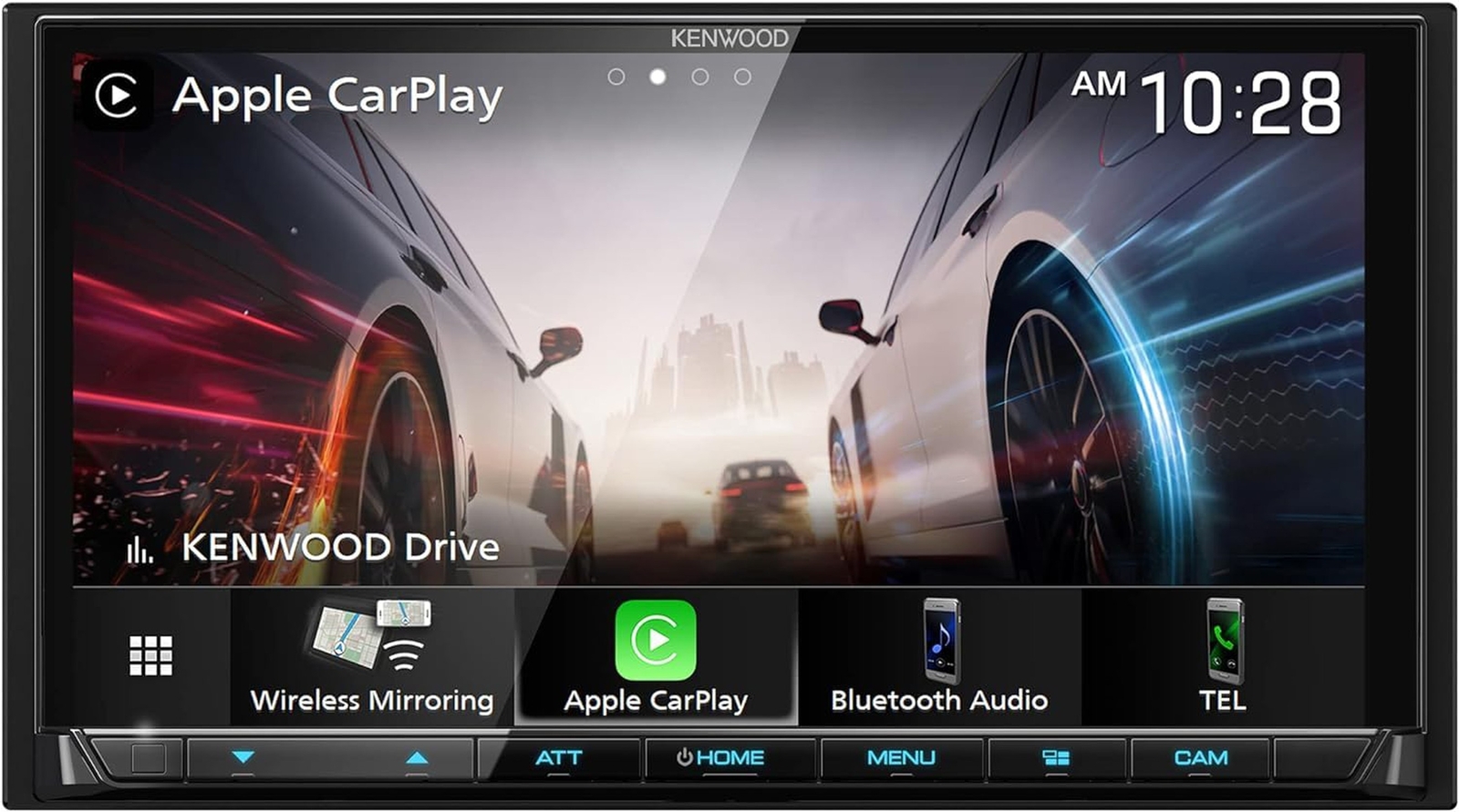 KENWOOD DMX908S 6.95″ AM FM BT CarPlay Stereo + Kenwood CMOS-240U Backup Camera