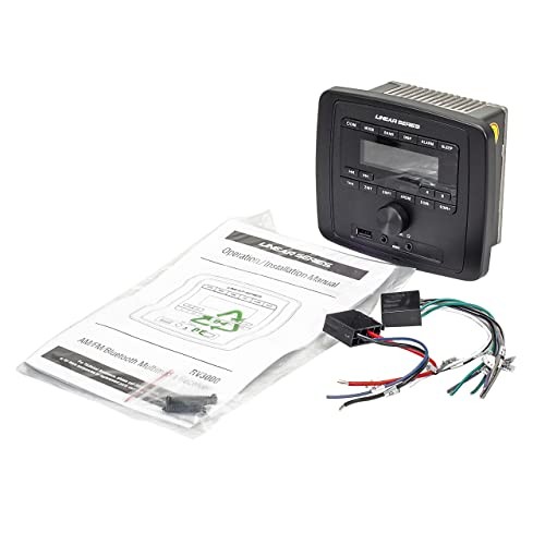 Dual-Zone Multimedia Stereo Receiver with Bluetooth/USB/AUX/AM/FM for RV,