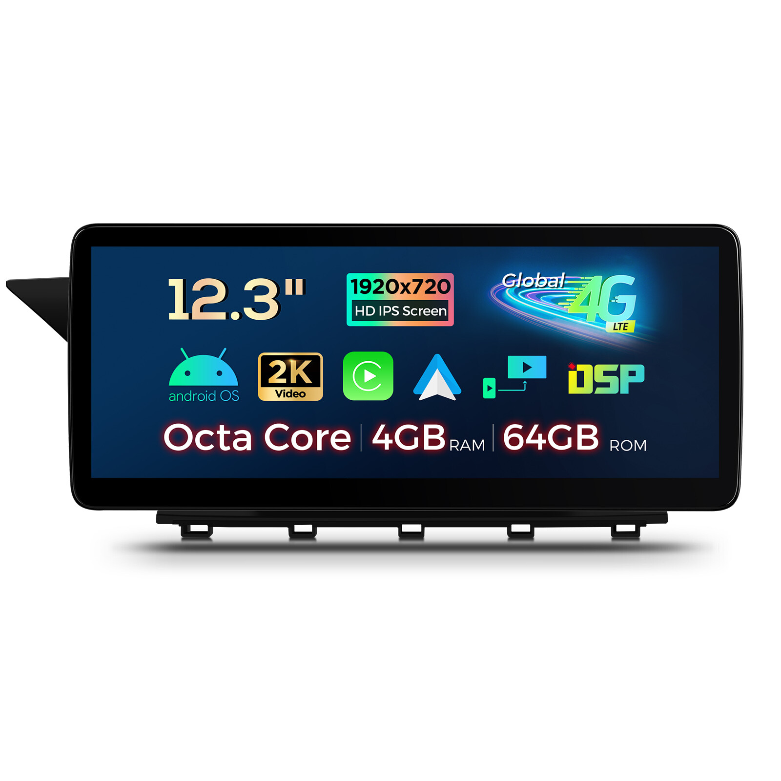 12.3″ Android 13 8-Core Car Stereo GPS Retrofit For Benz GLK-Class X204 2008-12