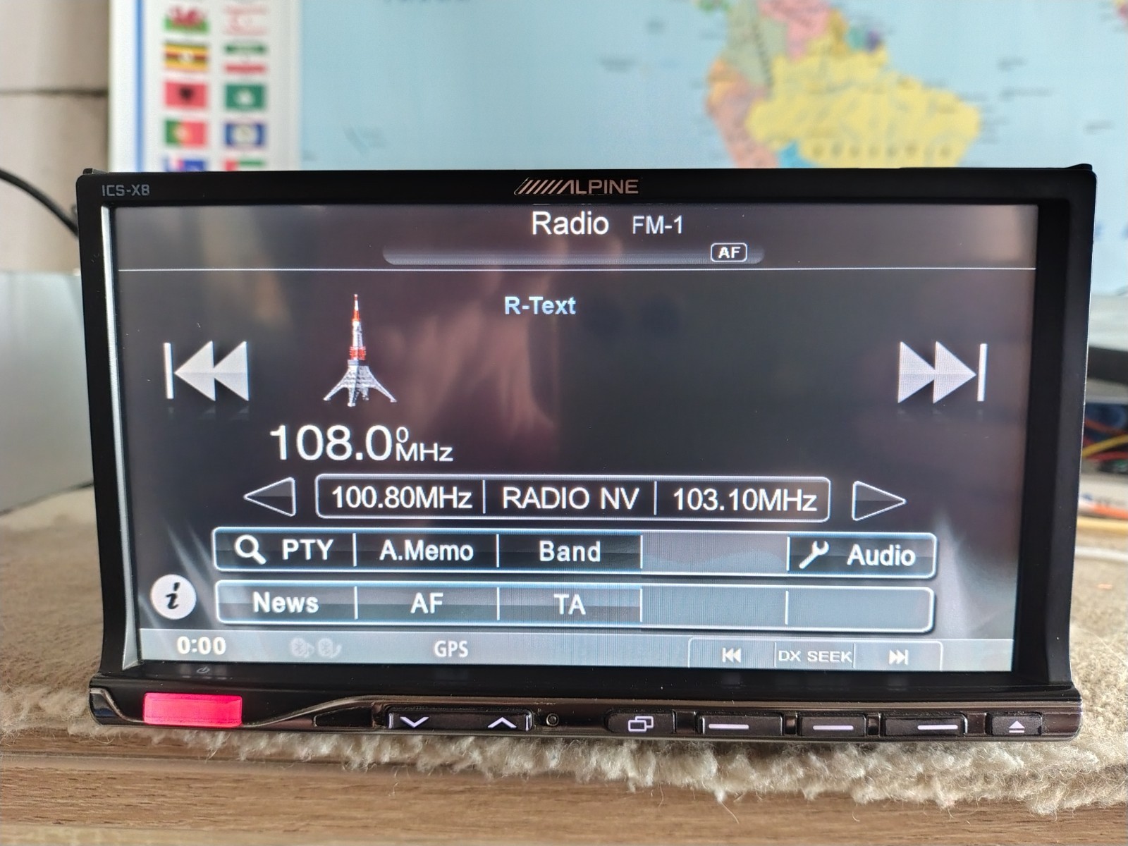 Alpine ICS-X8 Car Stereo Mobile Media Station Fully Working Good Shape Bluetooth
