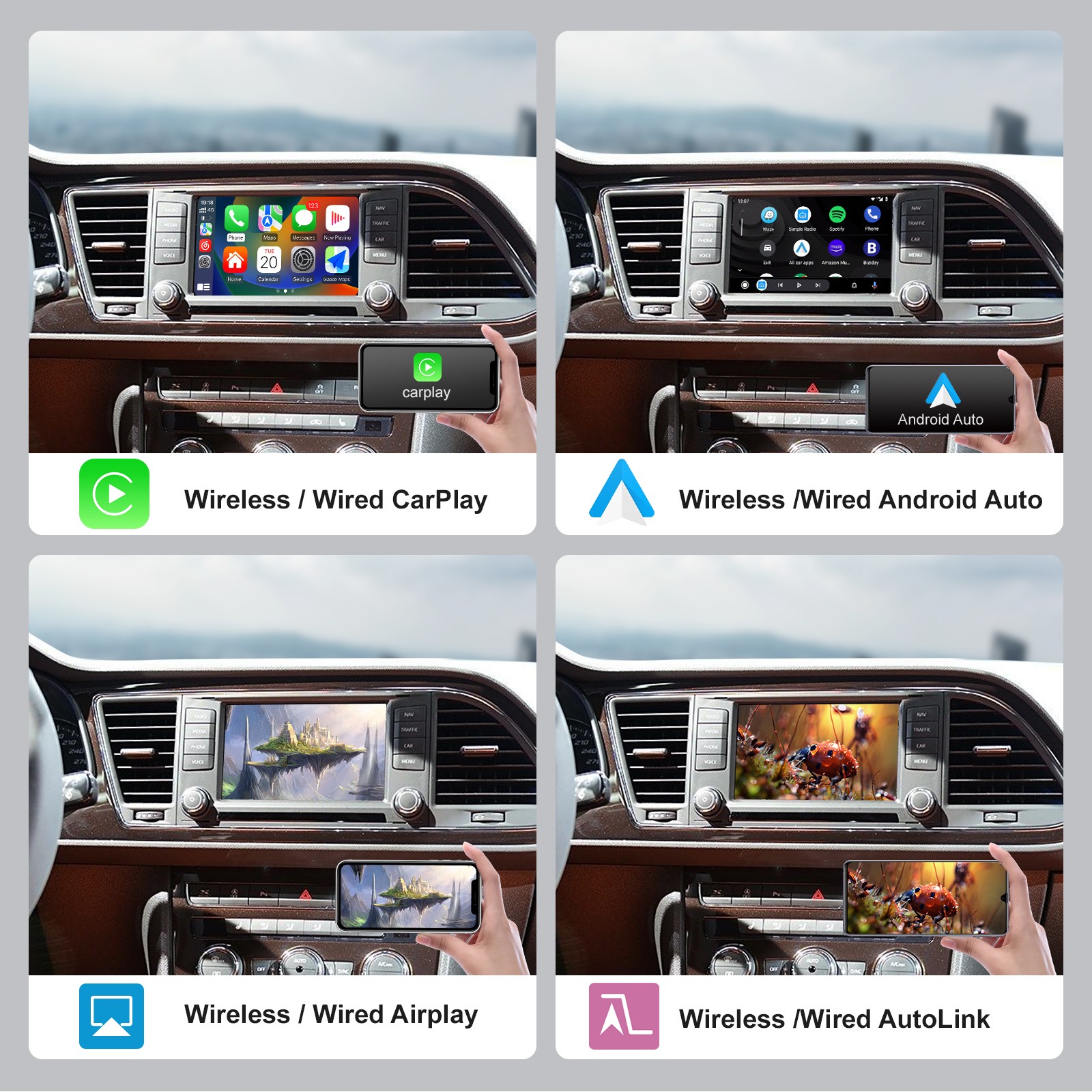 Wireless CarPlay Android Auto for VW Golf 7 Tiguan Passat Touareg MIB/MIB2