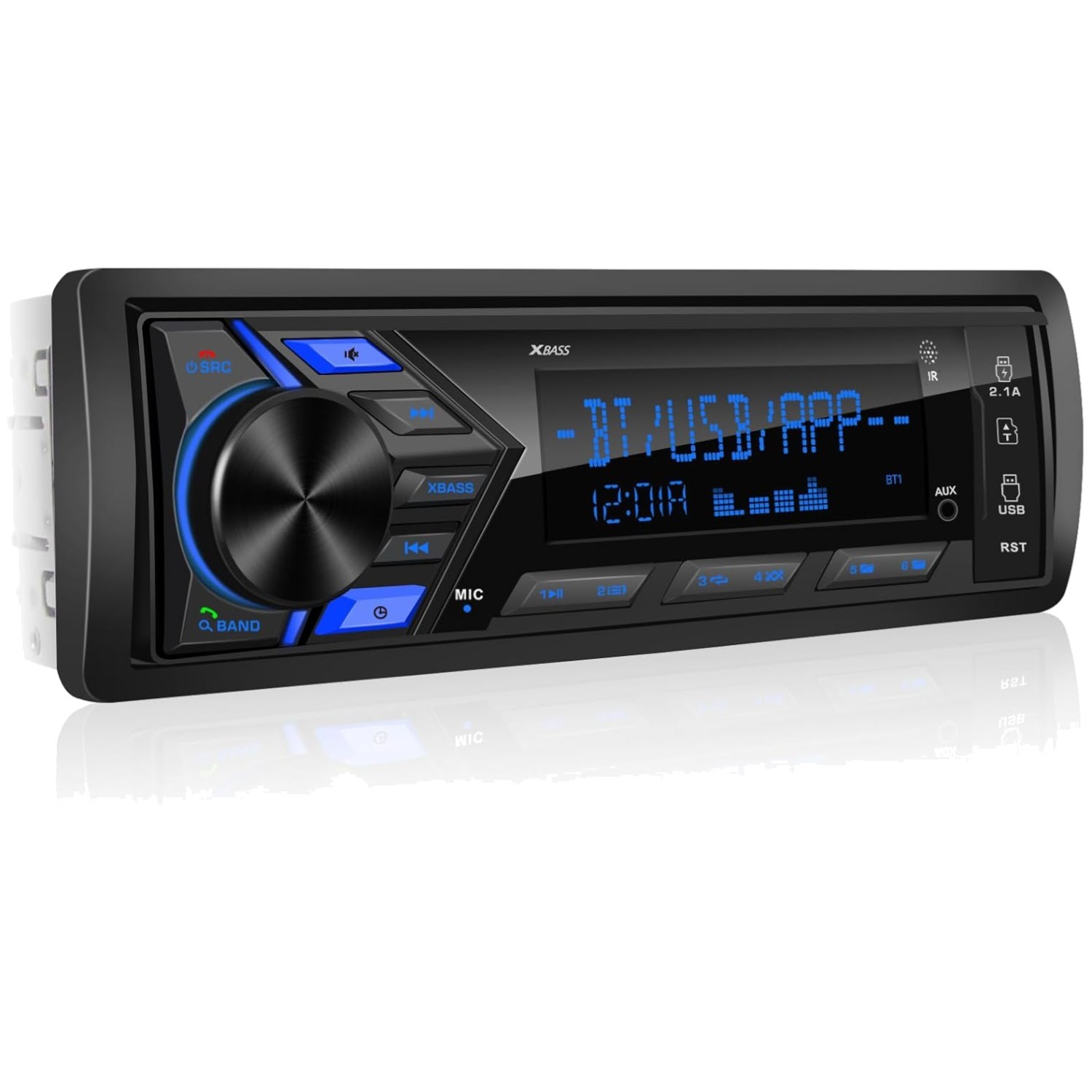 In-Dash Digital Media Radio USB SD AUX Fast Charging – 300W