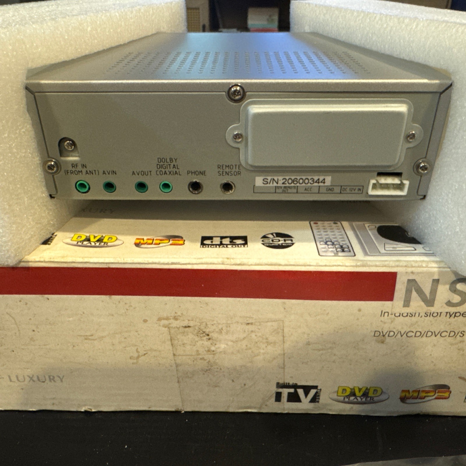 Diesel Audio NS-D077 In-Dash DVD/CD/MP3 Player w/Front Panel AV Input and Tuner