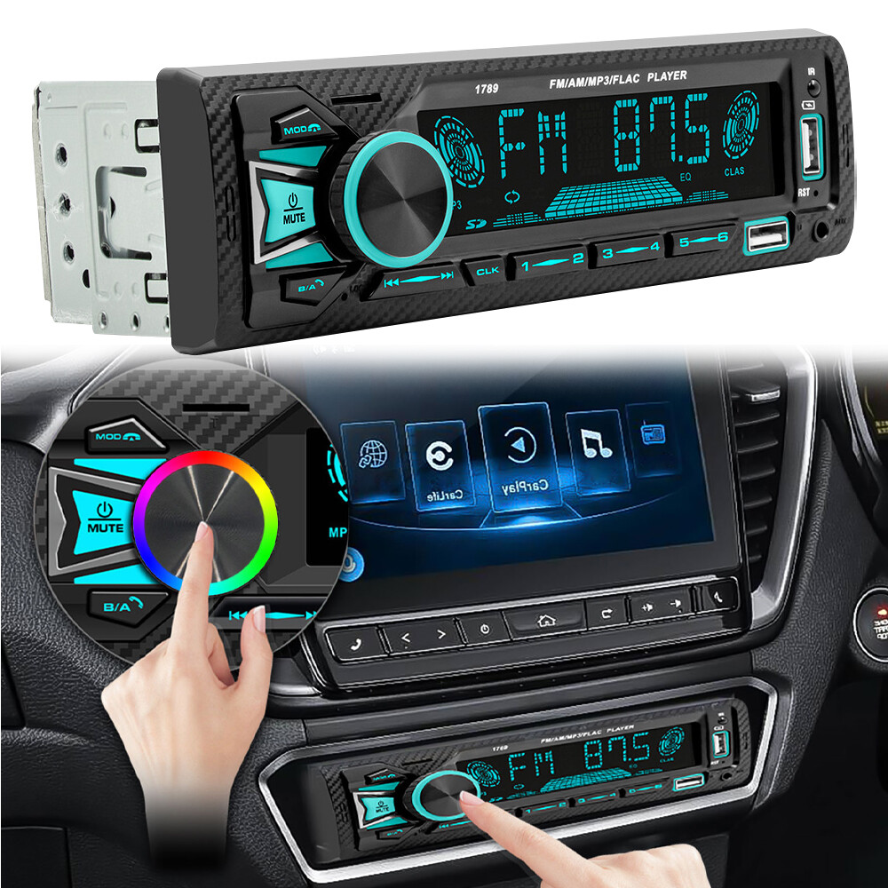 Car FM Radio MP3 Player Bluetooth USB AUX AM SD Classic Stereo Audio Receiver