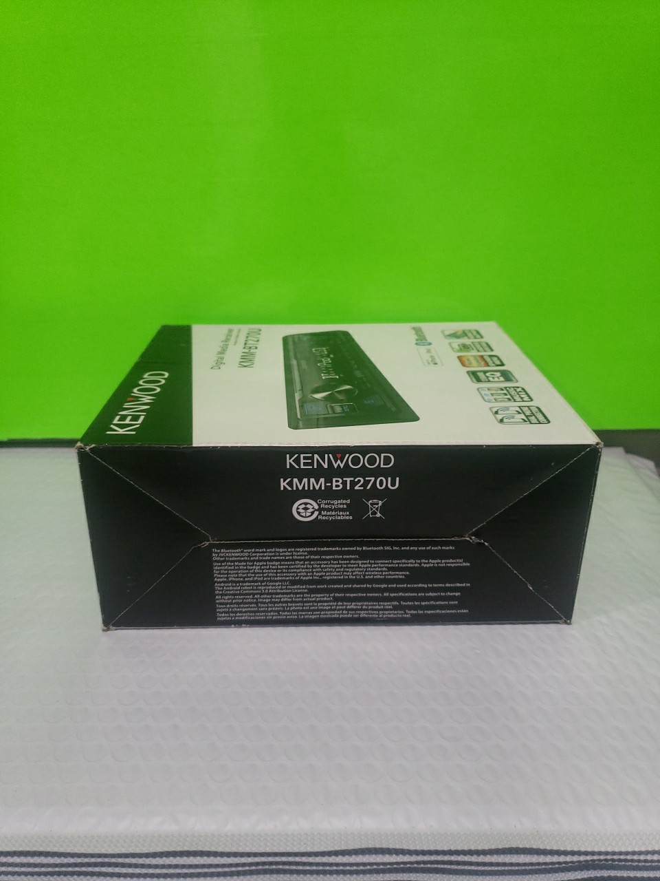KENWOOD KMM-BT270U Bluetooth Digital Media Car Stereo USB AM/FM MP3 LCD Open