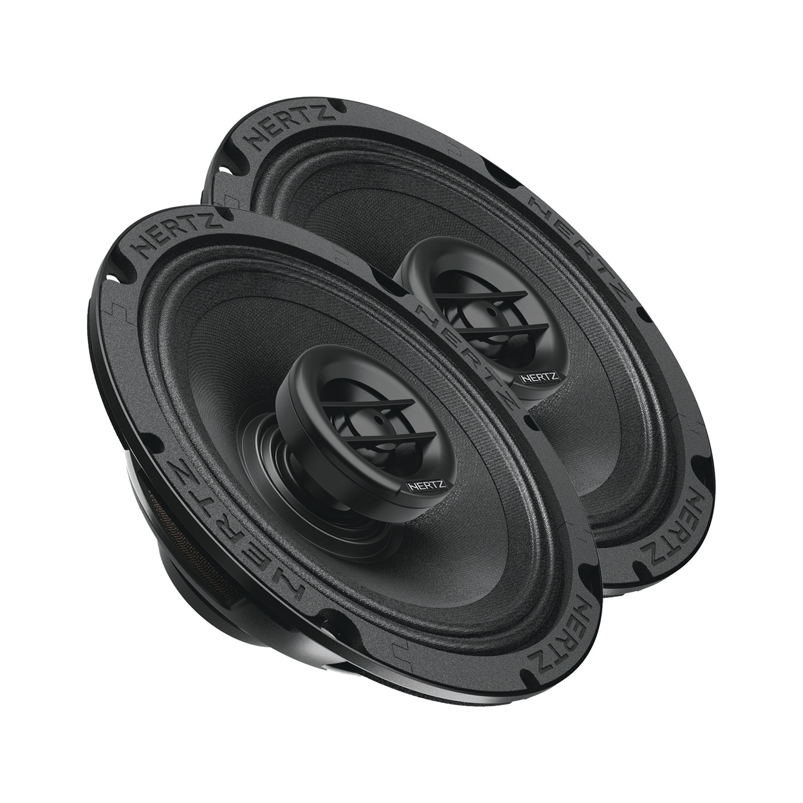 Hertz SX-165-NEO Front Speakers with Adaptors for 98-13 Harley Batwing Fairing