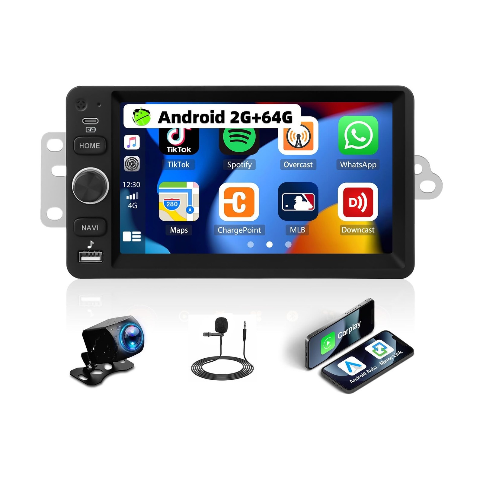 2G+64G Android Car Stereo Radio for Chevy Chevrolet Silverado SSR Tahoe 2003-…