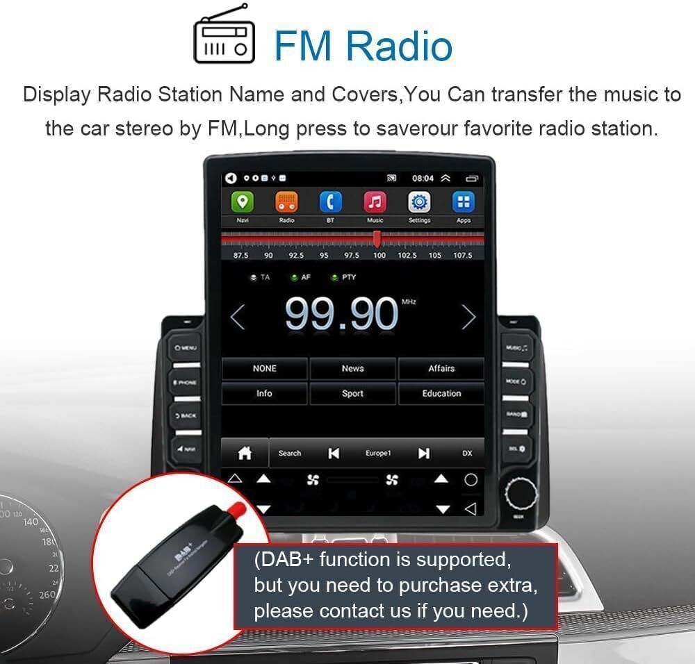 2+32G For Toyota 4Runner 2003-2009 Car Stereo Radio Apple CarPlay Android 15