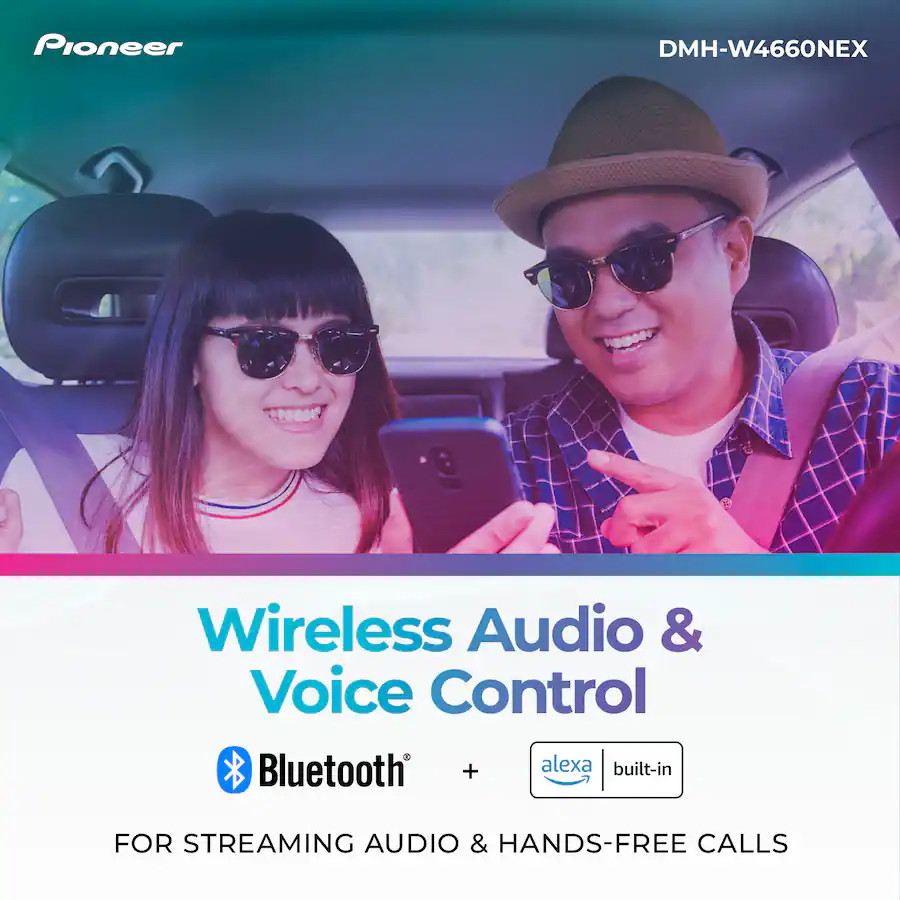 Pioneer DMH-W4660NEX 6.8″ Wireless Apple CarPlay Android Auto Media Receiver