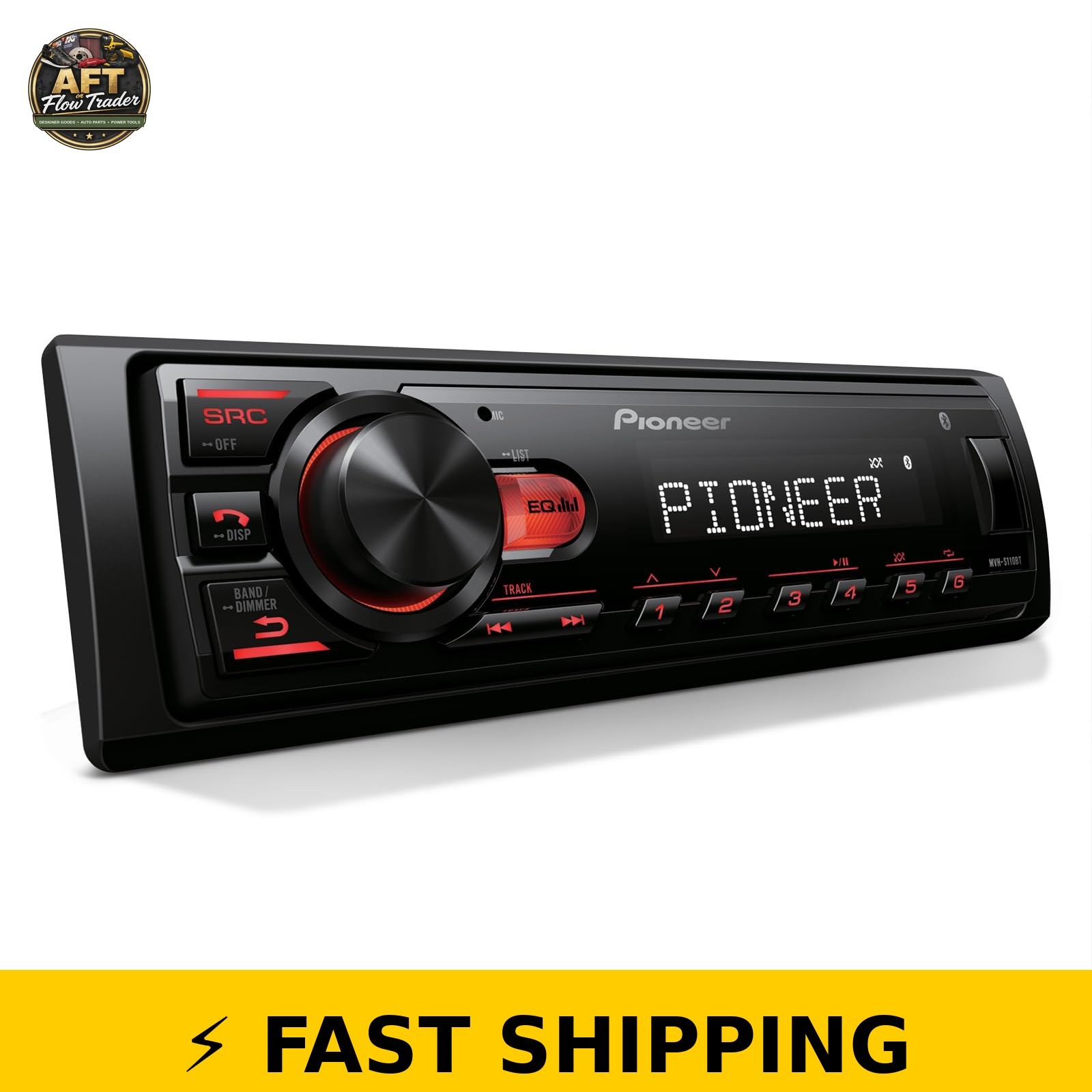 Pioneer MVH-S110BT Car Stereo – Bluetooth, USB Input, 50W x 4 Output