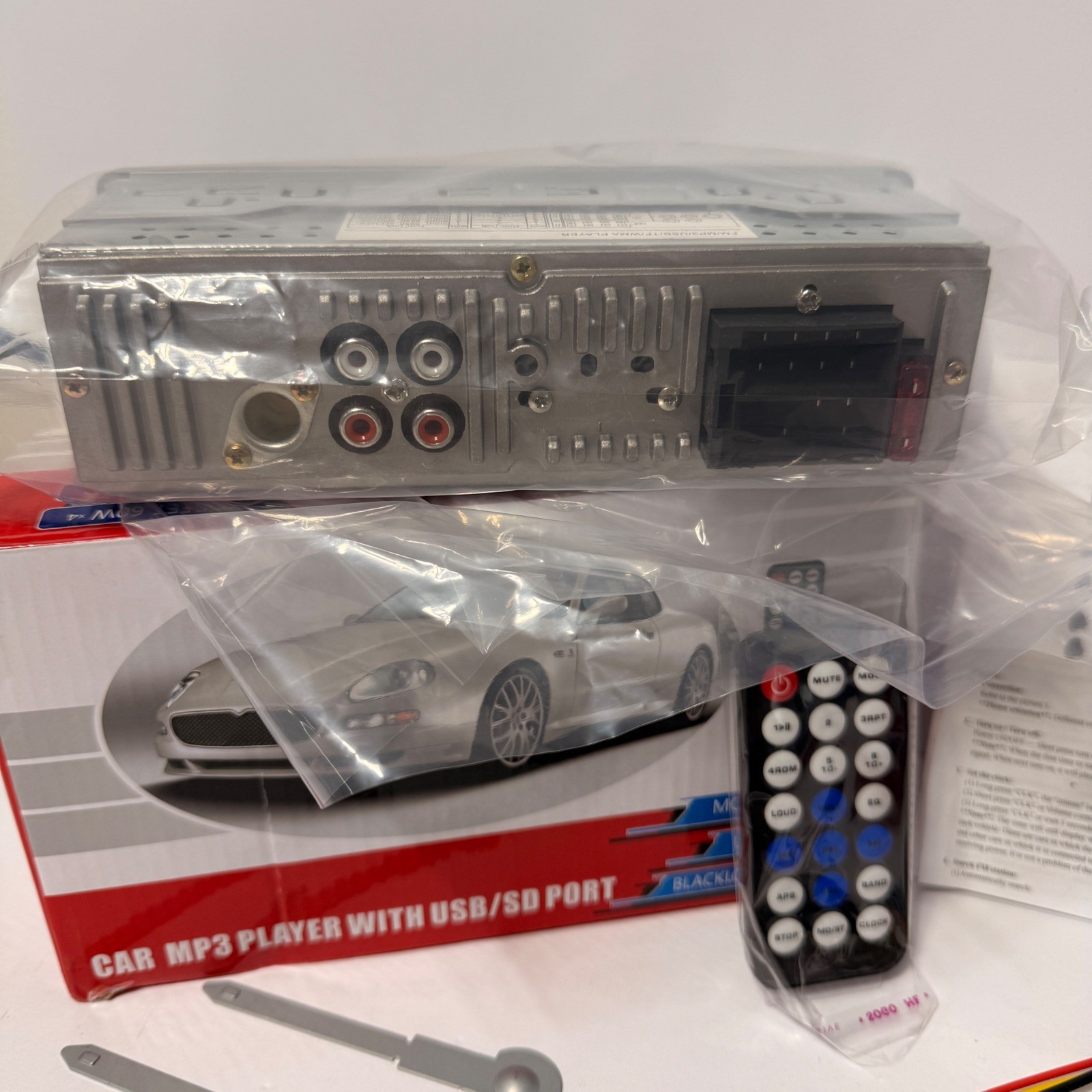 SX-5513 Car MP3 Player Bluetooth Single DIN Stereo Receiver USB SD AUX 60W x 4
