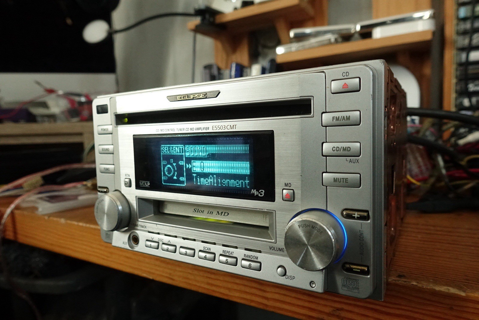 Eclipse E5503CMT.Hi End CD/MD/Aux Player. Copper Chassis.