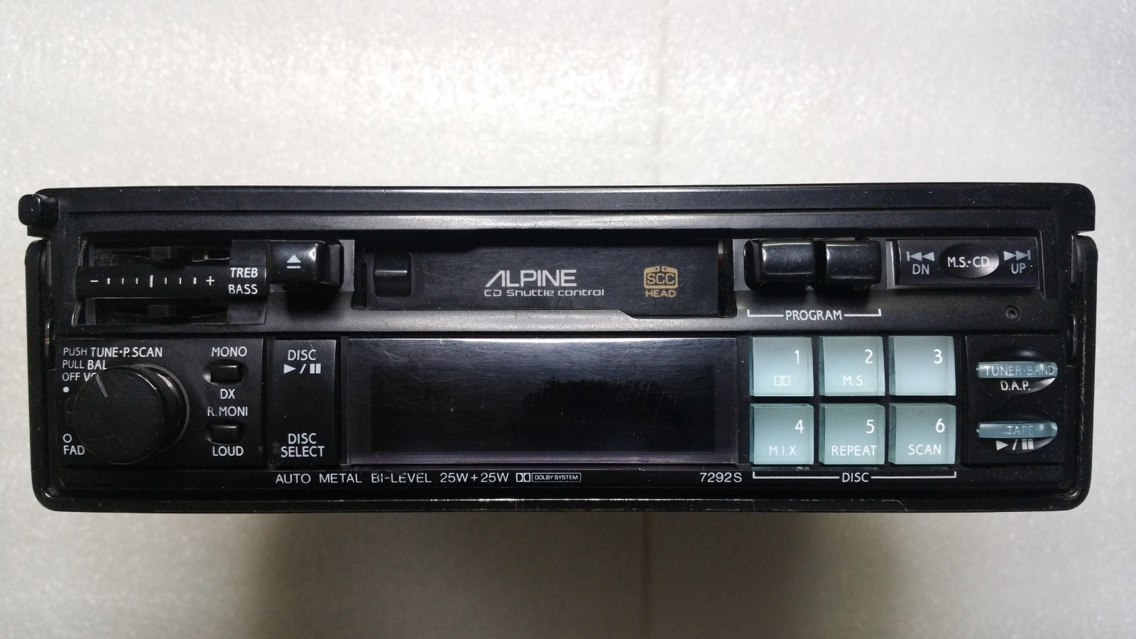 Vintage Alpine Head Unit Car Radio Cassette Player Tape Old School BMW E30 E36