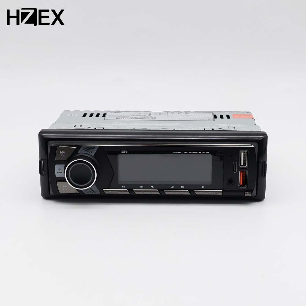 HZEX Single Din Bluetooth Car Stereo, Mechless Media Player AM/FM/USB/SD/AUX
