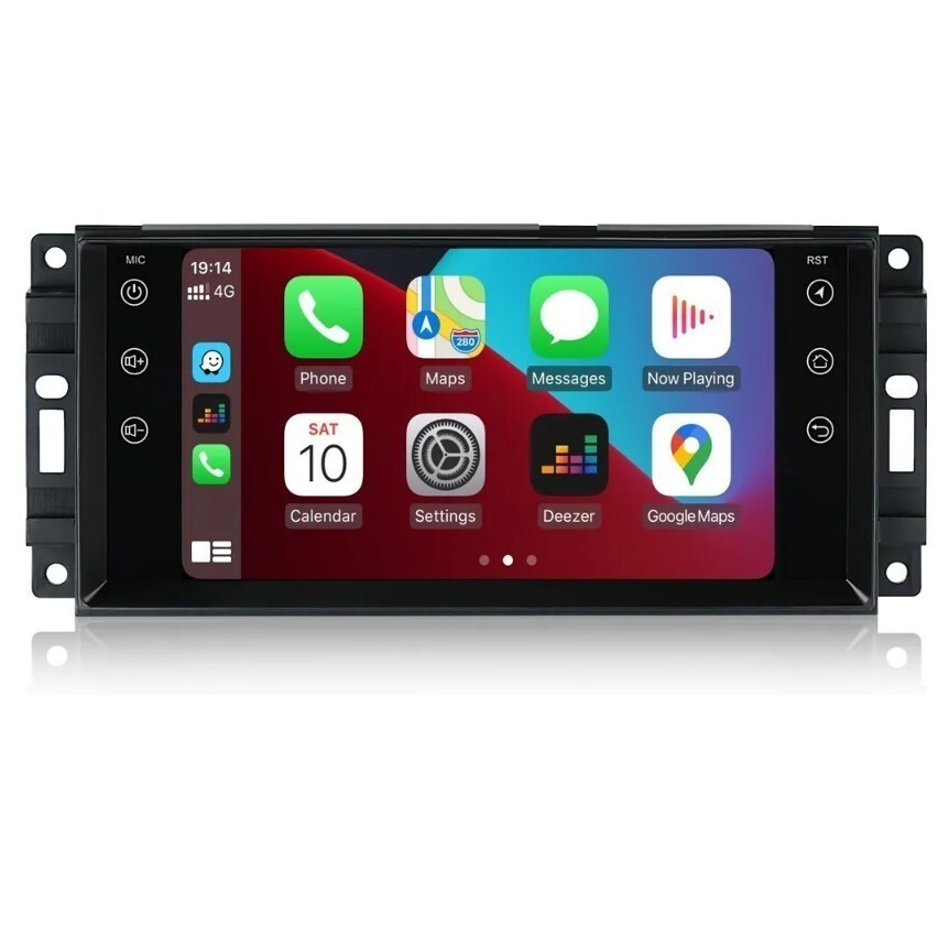 For Jeep Wrangler Dodge Chrysler CarPlay Auto Android 13 Car Radio Stereo WIFI